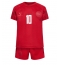 Maillot de football Réplique Danemark Christian Eriksen #10 Domicile Enfant Mondial 2022 Manche Courte (+ Pantalon court)