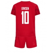 Maillot de football Réplique Danemark Christian Eriksen #10 Domicile Enfant Mondial 2022 Manche Courte (+ Pantalon court)