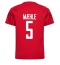 Maillot de football Réplique Danemark Joakim Maehle #5 Domicile Mondial 2022 Manche Courte