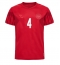Maillot de football Réplique Danemark Simon Kjaer #4 Domicile Mondial 2022 Manche Courte