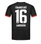 Maillot de football Réplique Eintracht Frankfurt Hugo Larsson #16 Extérieur 2024-25 Manche Courte