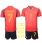 Maillot de football Réplique Espagne Alvaro Morata #7 Domicile Enfant Mondial 2022 Manche Courte (+ Pantalon court)