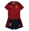 Maillot de football Réplique Espagne Domicile Enfant Mondial 2022 Manche Courte (+ Pantalon court)