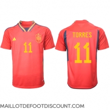 Maillot de football Réplique Espagne Ferran Torres #11 Domicile Mondial 2022 Manche Courte