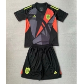 Maillot de football Réplique Espagne Gardien de but Extérieur Enfant Europe 2024 Manche Courte (+ Pantalon court)