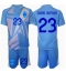 Maillot de football Réplique Espagne Unai Simon #23 Gardien de but Domicile Enfant Europe 2024 Manche Courte (+ Pantalon court)