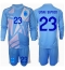 Maillot de football Réplique Espagne Unai Simon #23 Gardien de but Domicile Enfant Europe 2024 Manche Longue (+ Pantalon court)