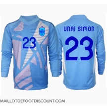 Maillot de football Réplique Espagne Unai Simon #23 Gardien de but Domicile Europe 2024 Manche Longue