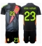 Maillot de football Réplique Espagne Unai Simon #23 Gardien de but Extérieur Enfant Europe 2024 Manche Courte (+ Pantalon court)