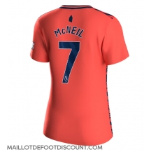 Maillot de football Réplique Everton Dwight McNeil #7 Extérieur Femme 2023-24 Manche Courte