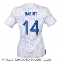 Maillot de football Réplique France Adrien Rabiot #14 Extérieur Femme Mondial 2022 Manche Courte