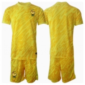 Maillot de football Réplique France Gardien de but Domicile Enfant Europe 2024 Manche Courte (+ Pantalon court)