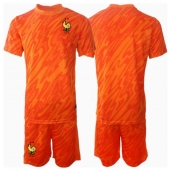 Maillot de football Réplique France Gardien de but Extérieur Enfant Europe 2024 Manche Courte (+ Pantalon court)