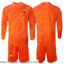 Maillot de football Réplique France Gardien de but Extérieur Enfant Europe 2024 Manche Longue (+ Pantalon court)