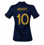 Maillot de football Réplique France Kylian Mbappe #10 Domicile Femme Mondial 2022 Manche Courte