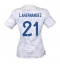 Maillot de football Réplique France Lucas Hernandez #21 Extérieur Femme Mondial 2022 Manche Courte