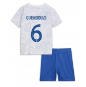Maillot de football Réplique France Matteo Guendouzi #6 Extérieur Enfant Mondial 2022 Manche Courte (+ Pantalon court)