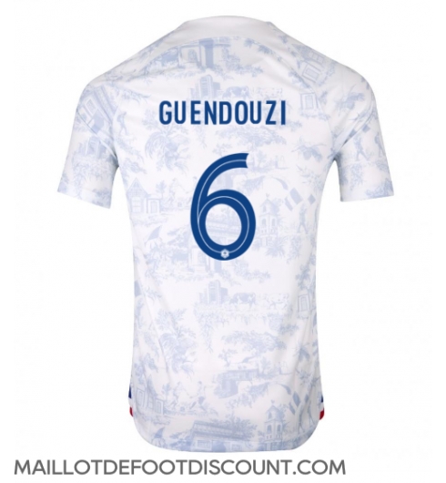 Maillot de football Réplique France Matteo Guendouzi #6 Extérieur Mondial 2022 Manche Courte