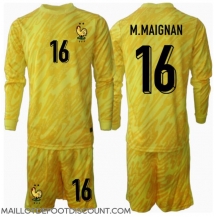 Maillot de football Réplique France Mike Maignan #16 Gardien de but Domicile Enfant Europe 2024 Manche Longue (+ Pantalon court)