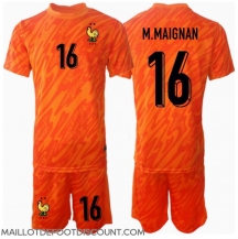 Maillot de football Réplique France Mike Maignan #16 Gardien de but Extérieur Enfant Europe 2024 Manche Courte (+ Pantalon court)