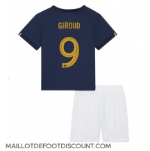 Maillot de football Réplique France Olivier Giroud #9 Domicile Enfant Mondial 2022 Manche Courte (+ Pantalon court)