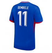 Maillot de football Réplique France Ousmane Dembele #11 Domicile Europe 2024 Manche Courte