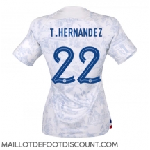 Maillot de football Réplique France Theo Hernandez #22 Extérieur Femme Mondial 2022 Manche Courte