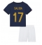 Maillot de football Réplique France William Saliba #17 Domicile Enfant Mondial 2022 Manche Courte (+ Pantalon court)