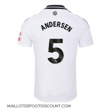 Maillot de football Réplique Fulham Joachim Andersen #5 Domicile 2024-25 Manche Courte