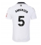 Maillot de football Réplique Fulham Joachim Andersen #5 Domicile 2024-25 Manche Courte