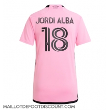 Maillot de football Réplique Inter Miami Jordi Alba #18 Domicile Femme 2024-25 Manche Courte