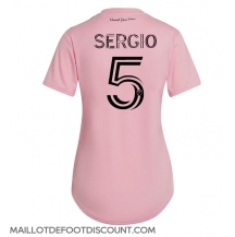 Maillot de football Réplique Inter Miami Sergio Busquets #5 Domicile Femme 2023-24 Manche Courte