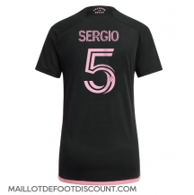 Maillot de football Réplique Inter Miami Sergio Busquets #5 Extérieur Femme 2024-25 Manche Courte