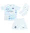 Maillot de football Réplique Inter Milan Alessandro Bastoni #95 Extérieur Enfant 2025-26 Manche Courte (+ Pantalon court)
