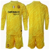 Maillot de football Réplique Inter Milan Gardien de but Extérieur Enfant 2024-25 Manche Longue (+ Pantalon court)