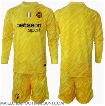 Maillot de football Réplique Inter Milan Gardien de but Extérieur Enfant 2024-25 Manche Longue (+ Pantalon court)