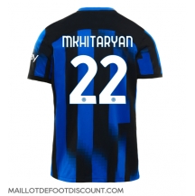 Maillot de football Réplique Inter Milan Henrikh Mkhitaryan #22 Domicile 2023-24 Manche Courte