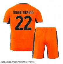 Maillot de football Réplique Inter Milan Henrikh Mkhitaryan #22 Troisième Enfant 2023-24 Manche Courte (+ Pantalon court)