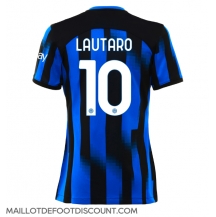 Maillot de football Réplique Inter Milan Lautaro Martinez #10 Domicile Femme 2023-24 Manche Courte