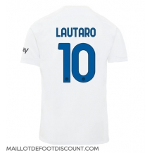 Maillot de football Réplique Inter Milan Lautaro Martinez #10 Extérieur 2023-24 Manche Courte