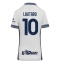 Maillot de football Réplique Inter Milan Lautaro Martinez #10 Extérieur Femme 2024-25 Manche Courte