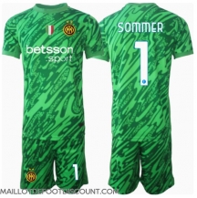 Maillot de football Réplique Inter Milan Yann Sommer #1 Gardien de but Domicile Enfant 2024-25 Manche Courte (+ Pantalon court)