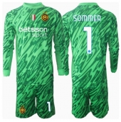 Maillot de football Réplique Inter Milan Yann Sommer #1 Gardien de but Domicile Enfant 2024-25 Manche Longue (+ Pantalon court)
