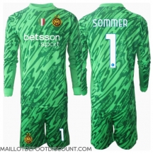 Maillot de football Réplique Inter Milan Yann Sommer #1 Gardien de but Domicile Enfant 2024-25 Manche Longue (+ Pantalon court)