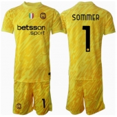 Maillot de football Réplique Inter Milan Yann Sommer #1 Gardien de but Extérieur Enfant 2024-25 Manche Courte (+ Pantalon court)
