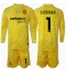 Maillot de football Réplique Inter Milan Yann Sommer #1 Gardien de but Extérieur Enfant 2024-25 Manche Longue (+ Pantalon court)
