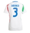 Maillot de football Réplique Italie Federico Dimarco #3 Extérieur Femme Europe 2024 Manche Courte