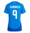 Maillot de football Réplique Italie Gianluca Scamacca #9 Domicile Femme Europe 2024 Manche Courte