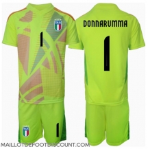Maillot de football Réplique Italie Gianluigi Donnarumma #1 Gardien de but Domicile Enfant Europe 2024 Manche Courte (+ Pantalon court)