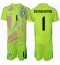 Maillot de football Réplique Italie Gianluigi Donnarumma #1 Gardien de but Domicile Enfant Europe 2024 Manche Courte (+ Pantalon court)